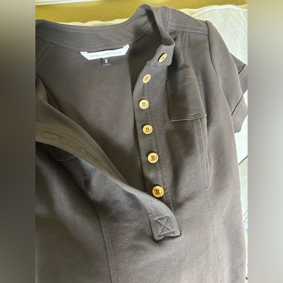 Diane Von Furstenburg Brown Stretch Quincy Dress Size 2 - Picture 6 of 10